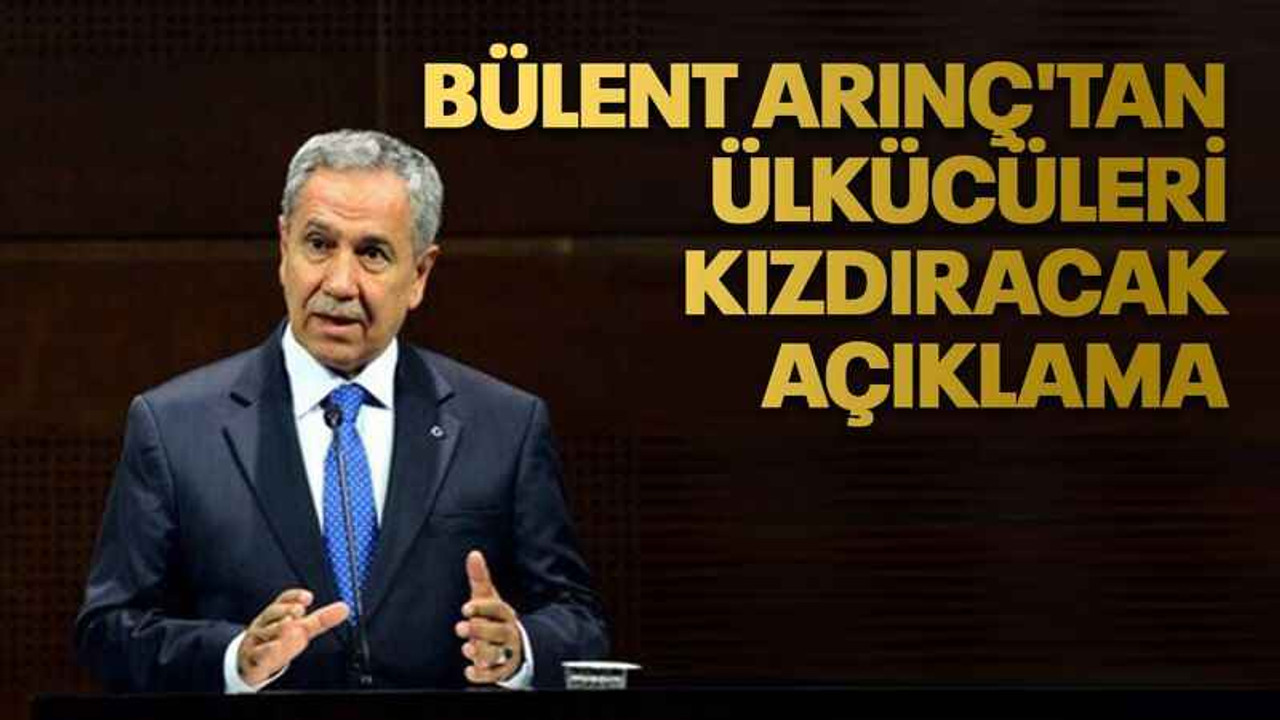 Bülent Arınç'tan ülkücüleri kızdıracak açıklama